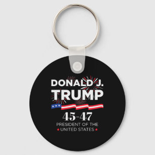 Donald J. Trump 45 47 President Inauguration Day 2 Key Ring