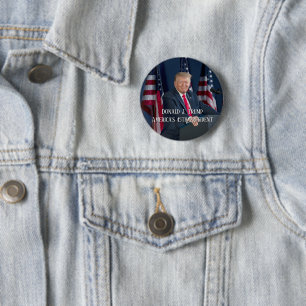 Donald J. Trump 45th President Keepsake 6 Cm Round Badge