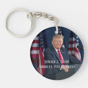 Donald J. Trump 45th President Keepsake Key Ring