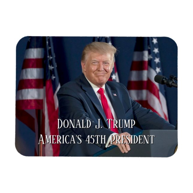 Donald J. Trump 45th President Keepsake Magnet (Horizontal)