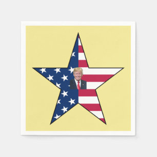 Donald J. Trump~ President~ US Flag ~Star ~ MAGA ~ Napkin