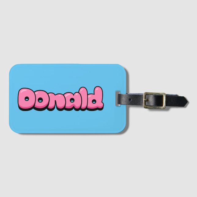 Donald Luggage Tag (Front Horizontal)