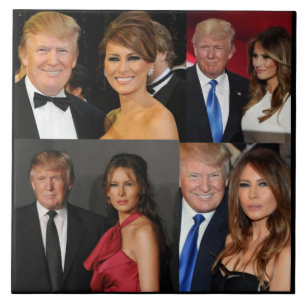 DONALD & MELANIA TRUMP CERAMIC TILE