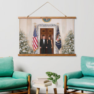 Donald & Melania Trump's Christmas White House Hanging Tapestry