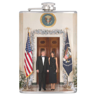 Donald & Melania Trump's Christmas White House Hip Flask