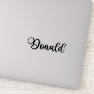 Donald Name - Handwritten Calligraphy