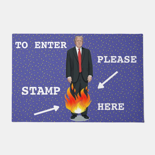 Donald "Pants on Fire" Trump Doormat (Front)