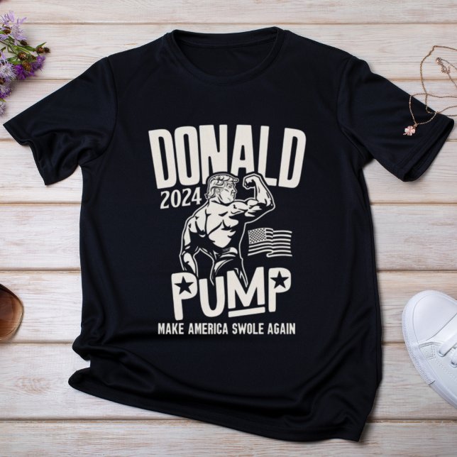 Donald Pump 2024: Make America Swole Again T-Shirt (Creator Uploaded)