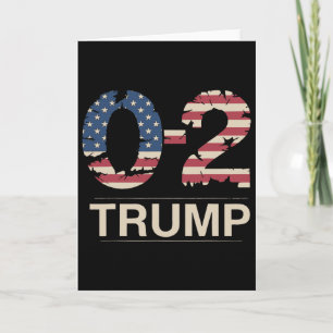 Donald Trump 0-2 Fight Fight Fight Us Flag You Mis Card