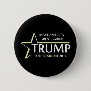 Donald Trump 2016 6 Cm Round Badge