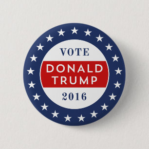 Donald Trump 2016 6 Cm Round Badge