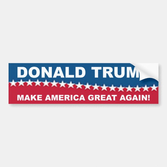 Donald Trump 2016 Bumper Sticker (Front)