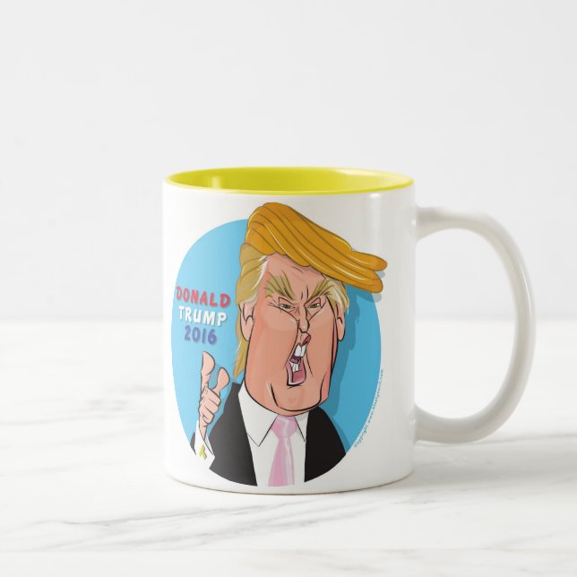 Donald Trump 2016 Cartoon Coffee Mug (Right)
