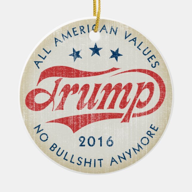 Donald Trump 2016 Ceramic Ornament (Front)