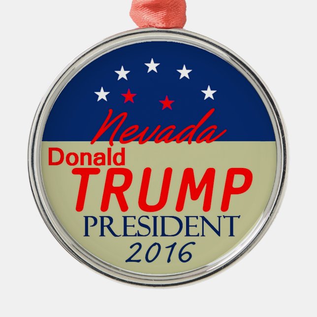 Donald TRUMP 2016 Metal Tree Decoration (Front)