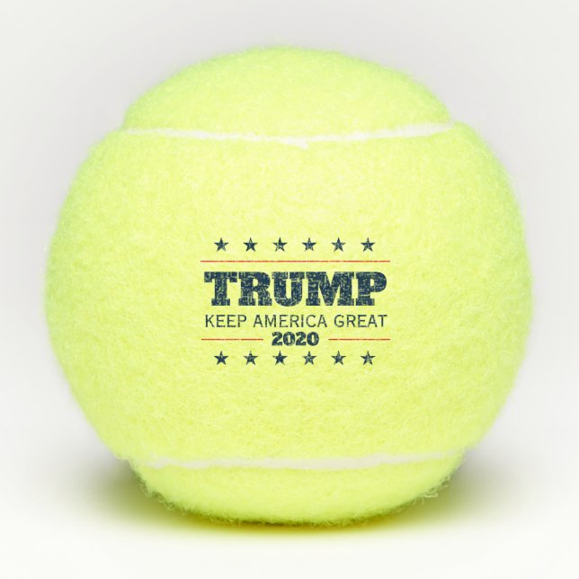 Donald Trump 2020 election Keep America Great Tennis Balls (Front)