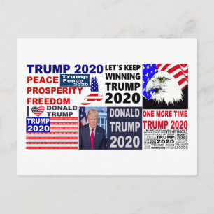 Donald Trump 2020 Medley Postcard