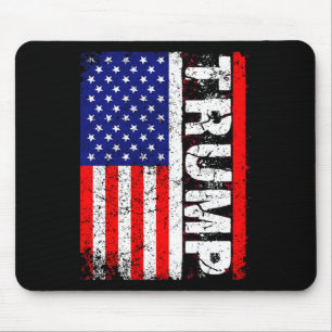 Donald Trump 2020 Vintage Usa Flag T Shirts Mouse Pad