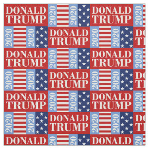 Donald Trump 2020  Vote For Red President Election Fabric
