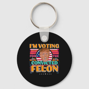 Donald Trump 2024 American Elections Voting Convic Key Ring