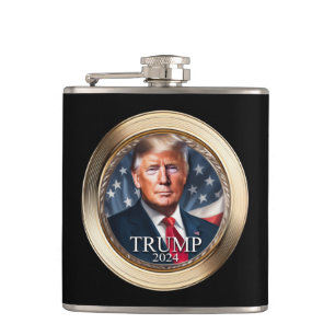 Donald Trump 2024 Campaign Collectable Hip Flask