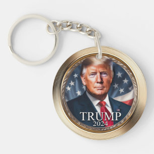 Donald Trump 2024 Campaign Collectible Key Ring