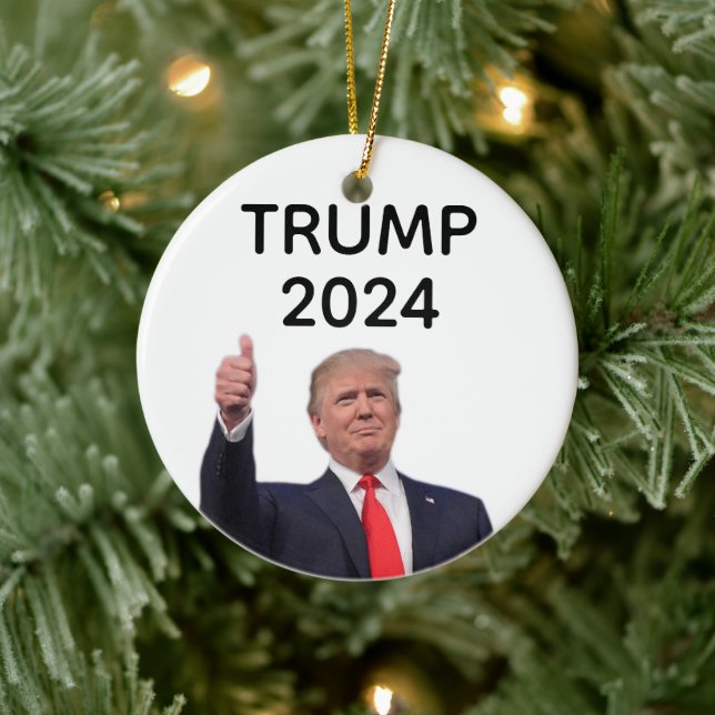 Donald Trump 2024  Ceramic Ornament (Tree)