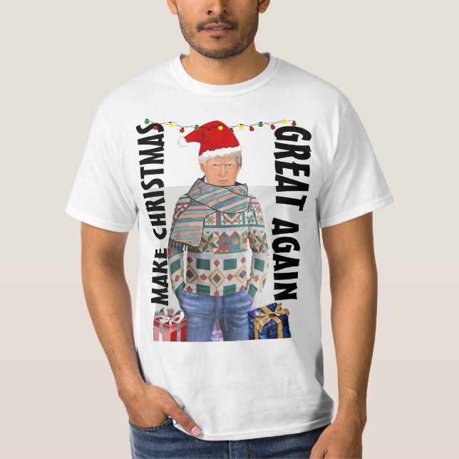 DONALD TRUMP 2024 CHRISTMAS T-SHIRTS SWEATSHIRTS (Front)