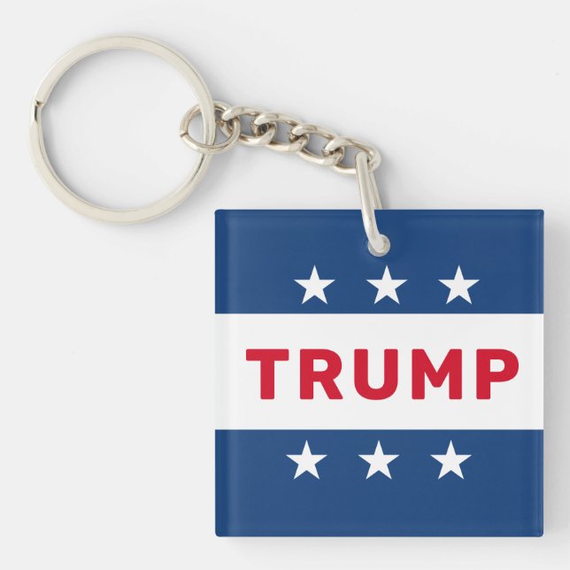 Donald Trump 2024 Classic Star Key Ring (Front)