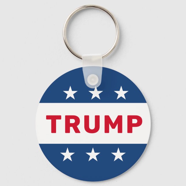 Donald Trump 2024 Classic Star Key Ring (Front)