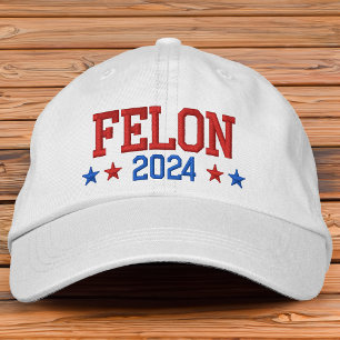 Donald Trump 2024 Convicted Felon  Embroidered Hat