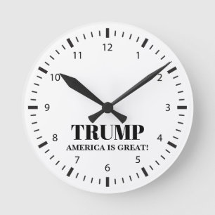 Donald Trump 2024 Election America Is Great Round Clock