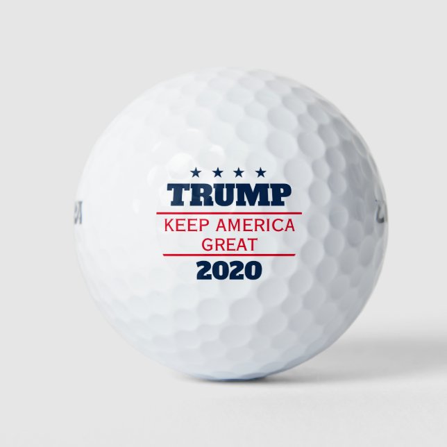 Donald Trump 2024 election Keep America Great Golf Balls (Front)