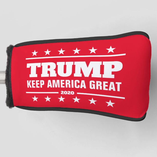 Donald Trump 2024 election Keep America Great Golf Head Cover (Front)