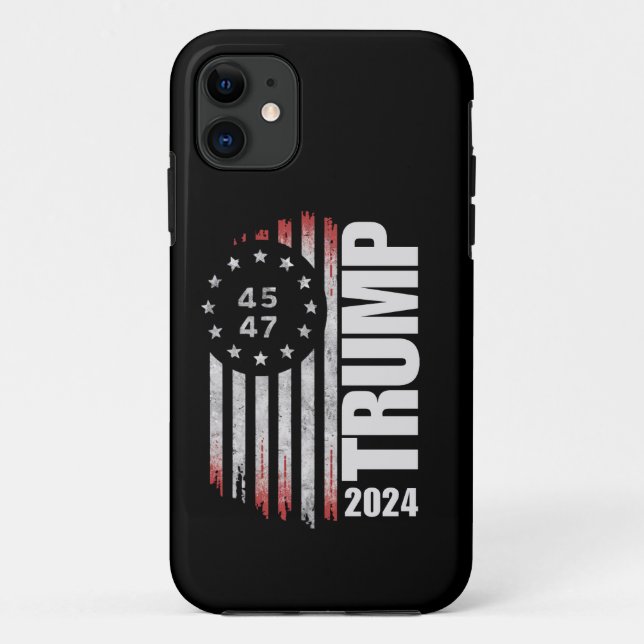 Donald Trump 2024 Election Vote 45 47 American  Case-Mate iPhone Case (Back)