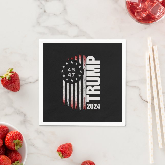Donald Trump 2024 Election Vote 45 47 American  Napkin (Insitu)