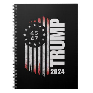 Donald Trump 2024 Election Vote 45 47 American  Notebook