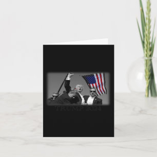 Donald Trump 2024 Failed Attempt Usa Patriotic Tee Card