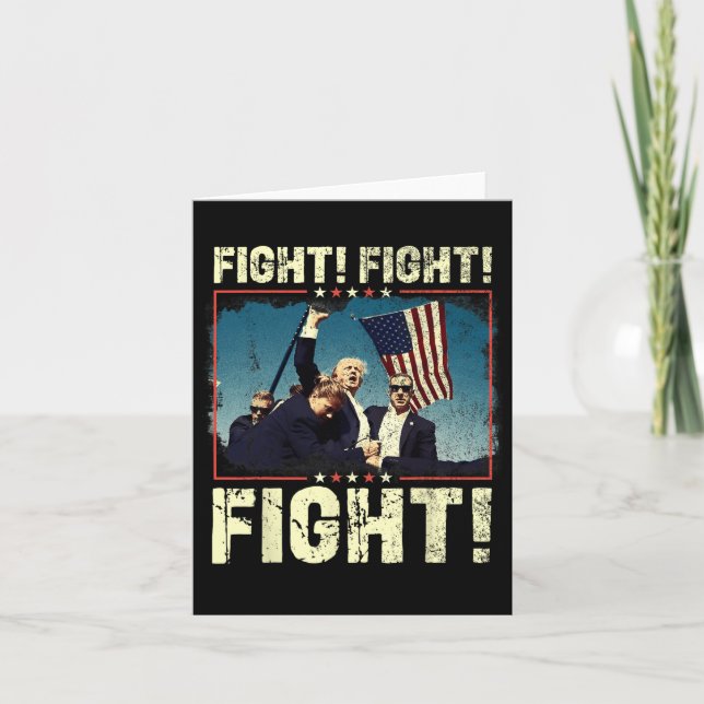Donald Trump 2024 Fight Fight Fight Donald Trump F Card (Front)