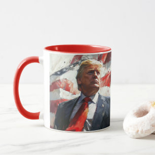 Donald Trump 2024 Heroic Oil Painting Style AI Mug
