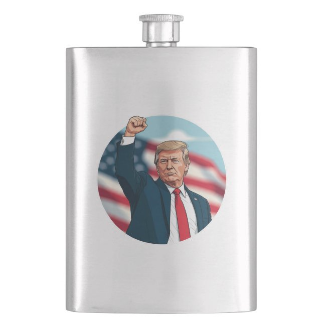 Donald Trump 2024 Hip Flask (Front)