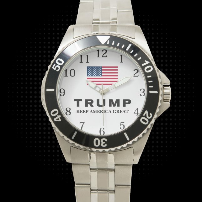 Donald Trump 2024 Keep America Great America Flag Watch (Creator Uploaded)