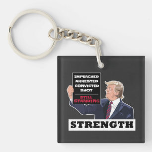 Donald Trump 2024 Presidential Strength Winning Key Ring