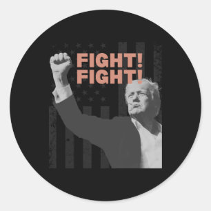 Donald Trump 2024 Survived Shot At Election Rally Classic Round Sticker