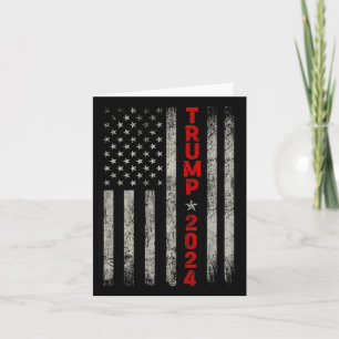 Donald Trump 2024 Take America Back American Flag Card