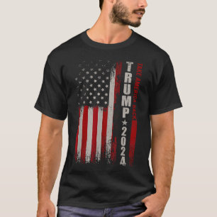 Donald Trump 2024 Take America Back American Flag T-Shirt