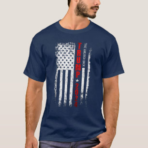 Donald Trump 2024 Take America Back American Flag T-Shirt
