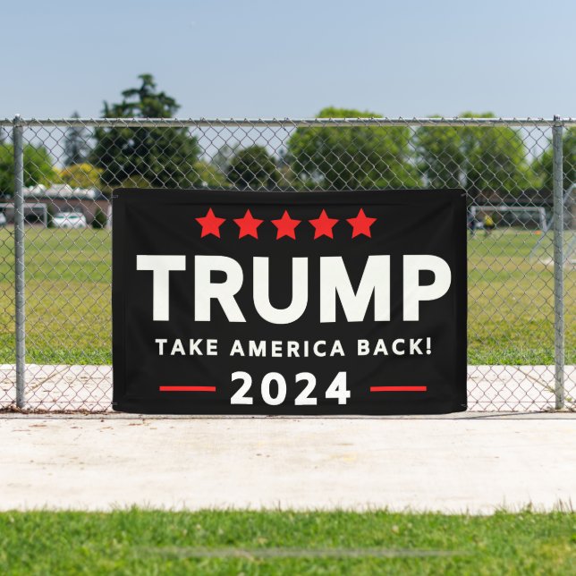 Donald Trump 2024 Take America Back Election  Banner (Insitu)