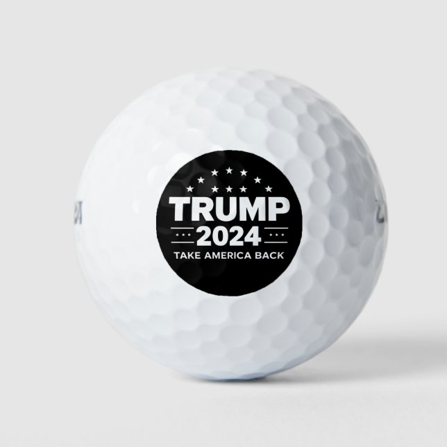 Donald Trump 2024 Take America Back Election Golf Balls (Front)
