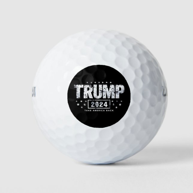 Donald Trump 2024 Take America Back Election  Golf Balls (Front)